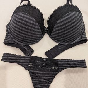 BOGO EUC H&M Bra 36D & thong size 8